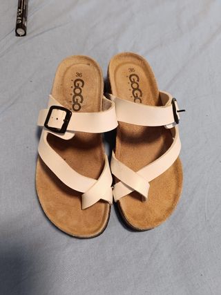 Sandalias GOGO Mujer Talla 36 Blancas