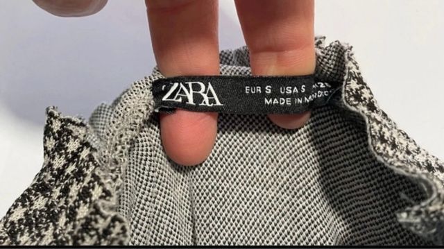 Suéter Zara Cuello Alto Gris