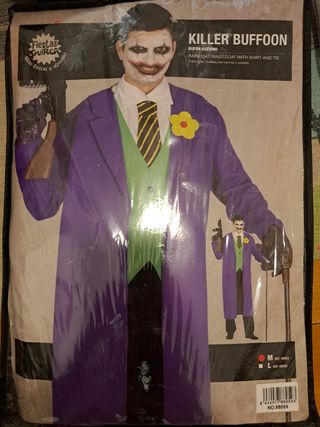 Disfraz Joker Killer Buffoon Talla M