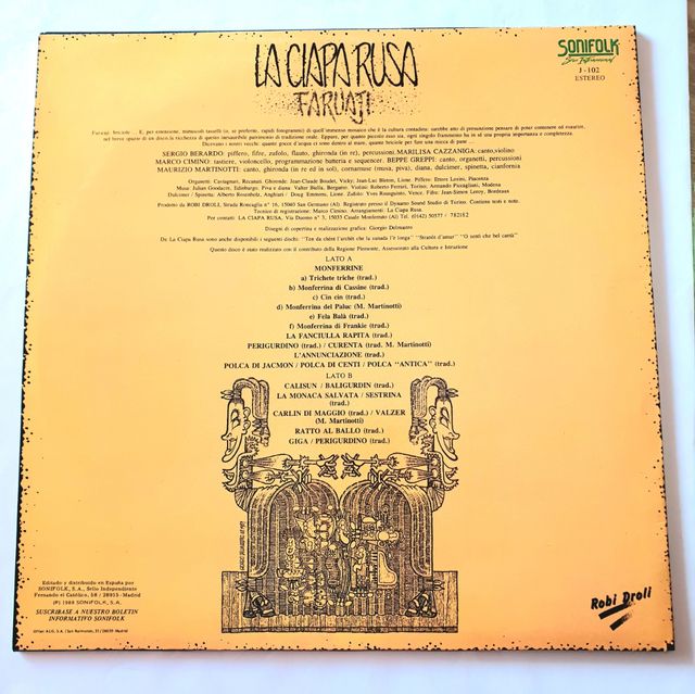 Vinilo LP La Ciapa Rusa - Faruaji