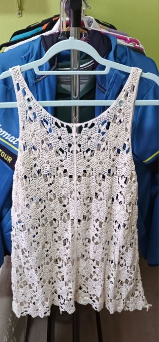 Top/Vestido mini Calado S-M-L