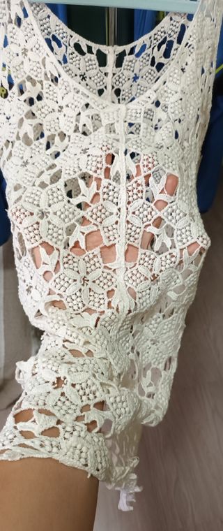 Top/Vestido mini Calado S-M-L