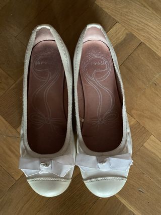 Bailarinas Garvalín Talla 36 Blancas