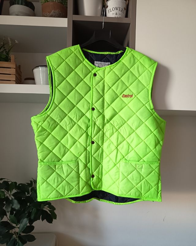 Gilet trapuntato Castrol verde