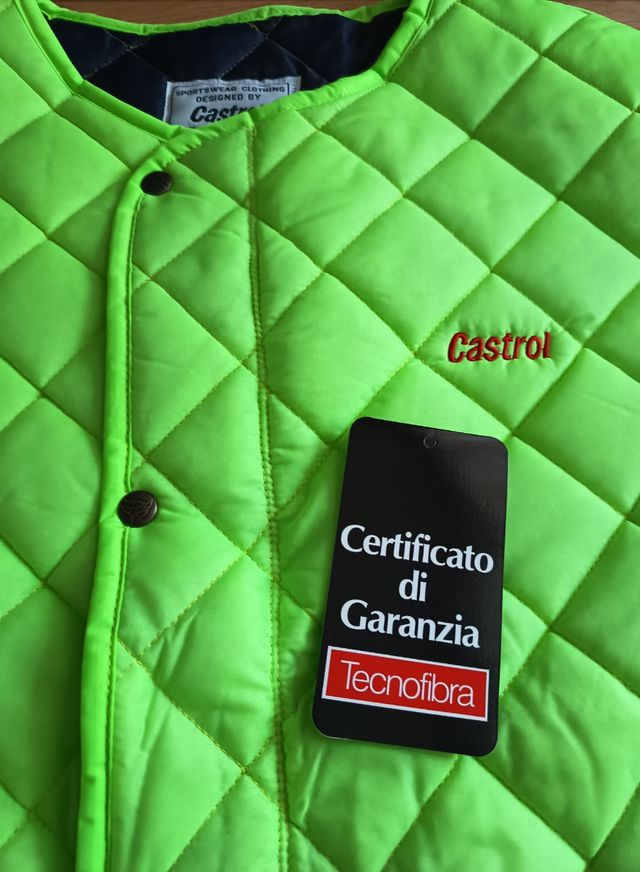 Gilet trapuntato Castrol verde