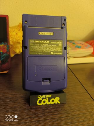 Nintendo Game Boy Color Morado + Base