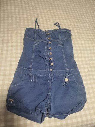 Mono corto Bershka azul