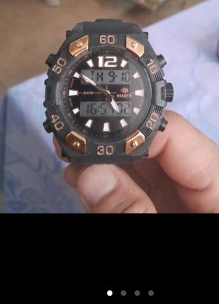 Reloj Marea Hombre Negro y Dorado