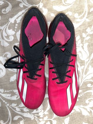 Botas de fútbol Adidas gama alta rosas