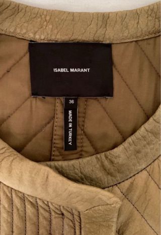 ISABEL MARANT CHAQUETA PIEL OVERSIZE MUJER 36 M L