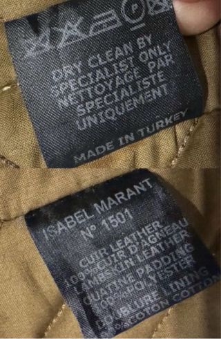 ISABEL MARANT CHAQUETA PIEL OVERSIZE MUJER 36 M L
