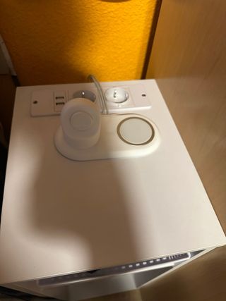 Soporte Carga Doble Apple Watch y MagSafe Silicona