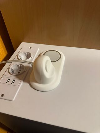 Soporte Carga Doble Apple Watch y MagSafe Silicona