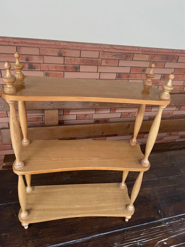 Estantería de madera de 3 niveles
