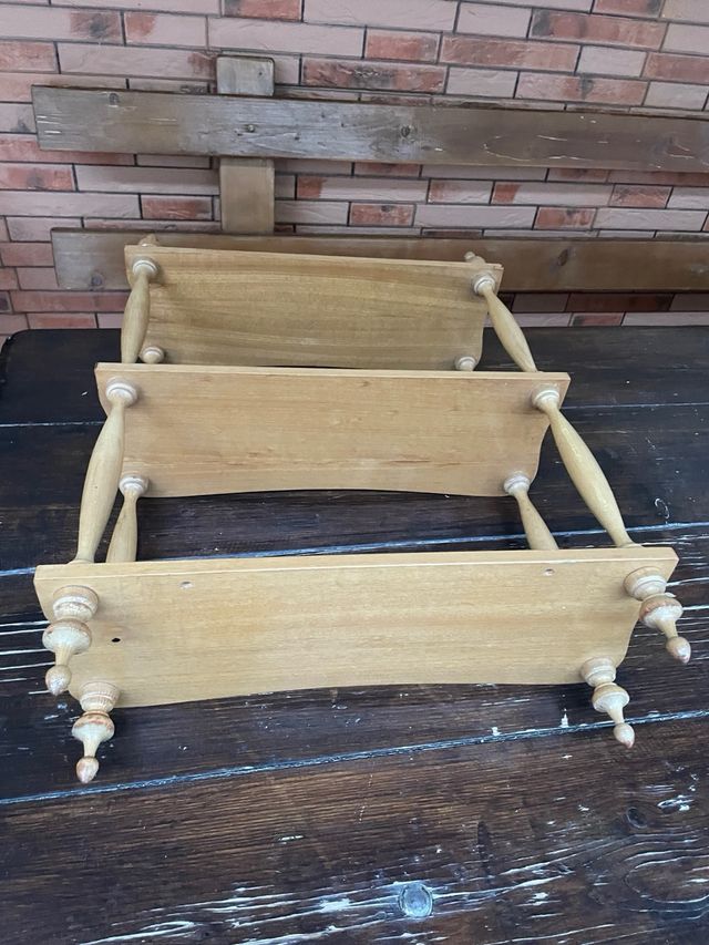 Estantería de madera de 3 niveles