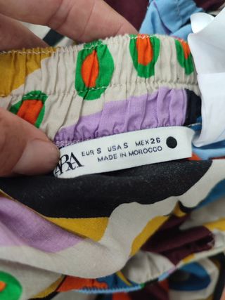 Falda larga Zara boho estampada