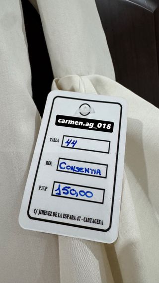 Vestido Flamenca Blanco Roto Talla Única