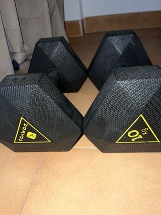 Mancuernas hexagonales 10kg (par)
