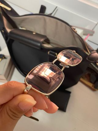 Gafas de sol hombre doradas y marrones