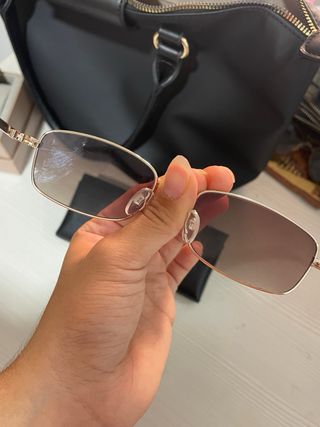 Gafas de sol hombre doradas y marrones