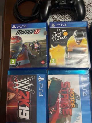 PS4 Slim 500GB + 4 Juegos