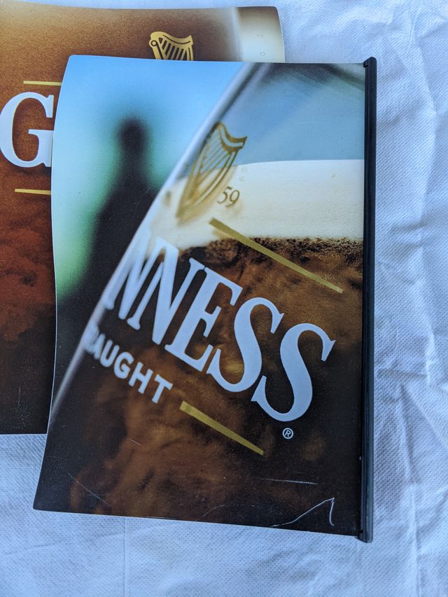 2 Raccoglitore Menu Guinness Draught2