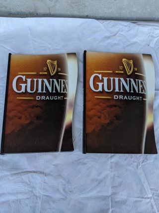 2 Raccoglitore Menu Guinness Draught2