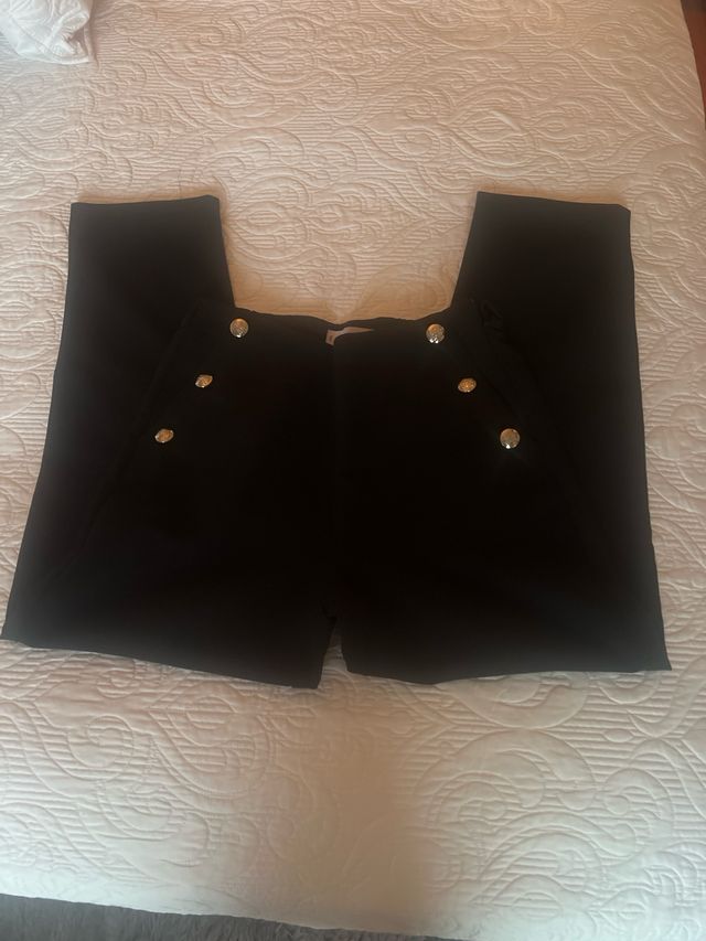 Pantalón Negro Mango Talla M