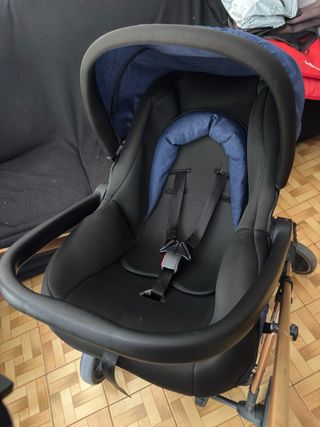 Cochecito bebé 3 piezas: silla paseo y coche