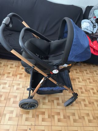 Cochecito bebé 3 piezas: silla paseo y coche