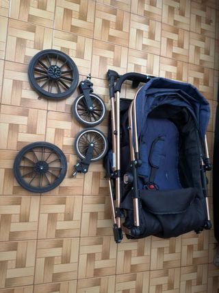 Cochecito bebé 3 piezas: silla paseo y coche
