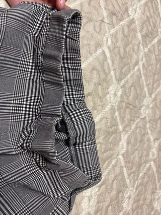 Pantalón de traje a cuadros