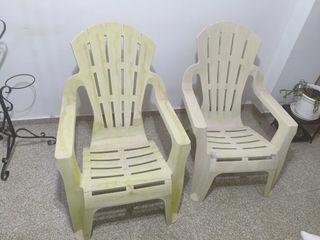Sillones de jardín de plástico (2 unidades)