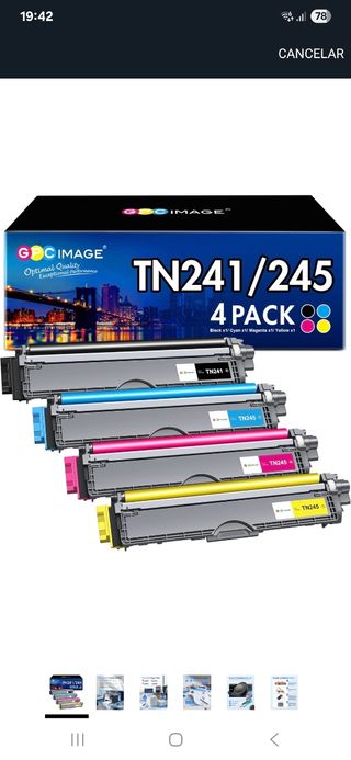 Tóner GPC IMAGE TN241/245 4 Pack