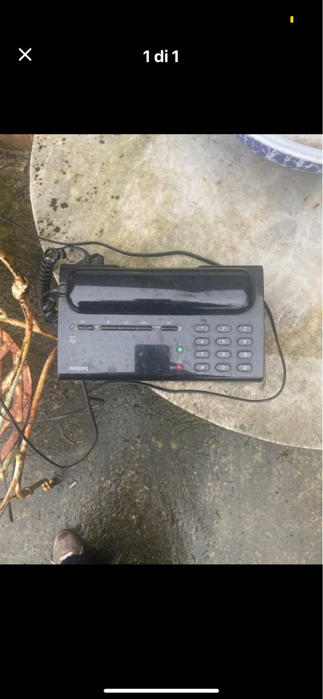 Telefono Vintage Philips Nero