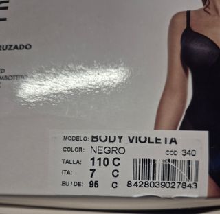 Body Selene Violeta Negro