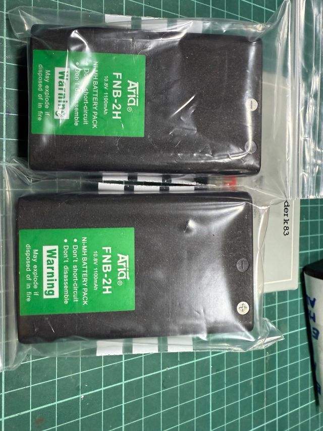 2 Baterías Ni-MH Aria FNB-2H 10.8V 1100mAh