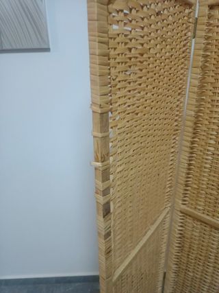 Schermo in vimini a 3 pannelli