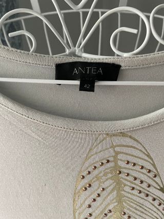 Camiseta Antea Talla 42 con Estampado de Hojas