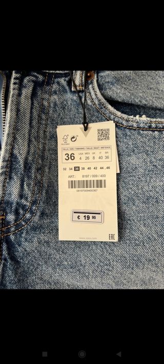 Bermuda vaquera Zara