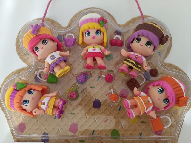 Set Pinypon Cupcake 5 Figuras, Pegatinas y blister