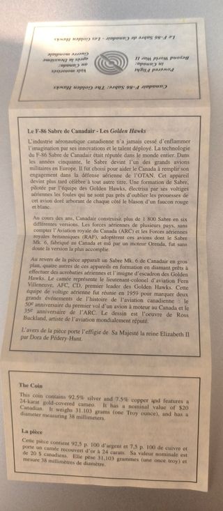 20 Dollari Canadesi Isabel II 1997 monete