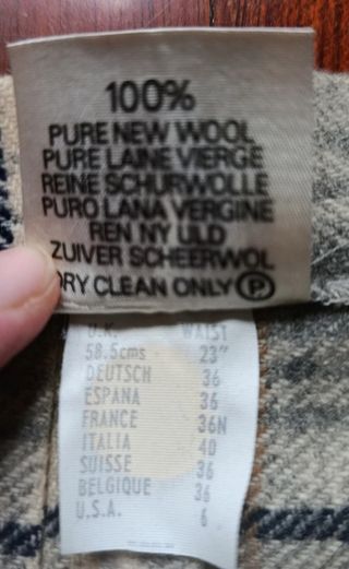 Falda escocesa lana virgen