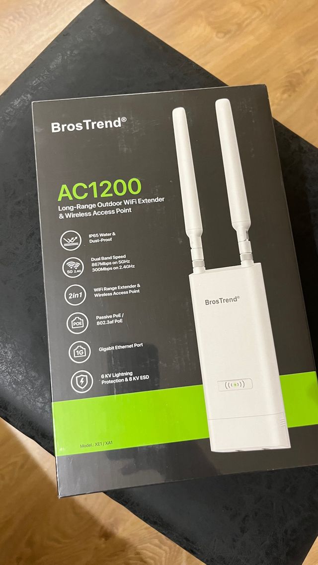 BrosTrend AC1200 Extensor WiFi Exterior