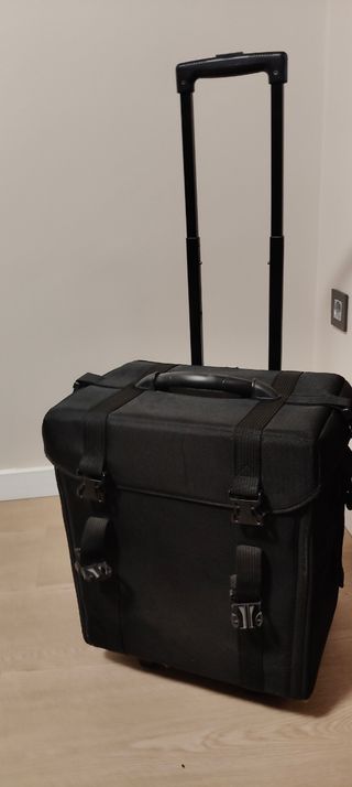 Maletín Carrito Maquillaje Profesional Negro
