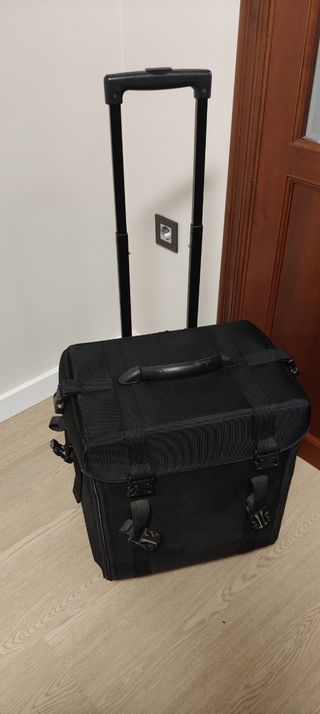 Maletín Carrito Maquillaje Profesional Negro