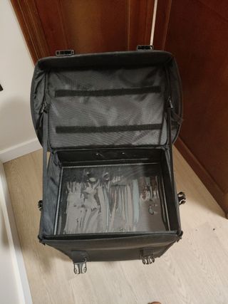 Maletín Carrito Maquillaje Profesional Negro