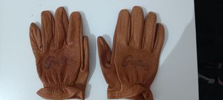 Guantes de moto Grifter vintage marrones,cuero.
