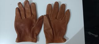 Guantes de moto Grifter vintage marrones,cuero.
