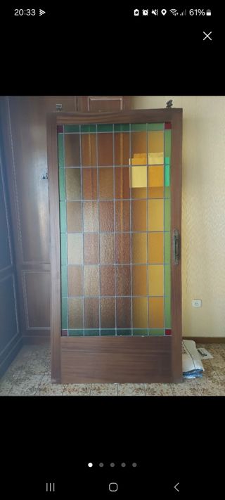 Urgente 
- Puerta corredera Vintage con cristal